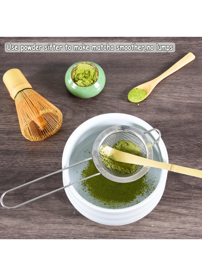 أوشيما مجموعة ماتشا الوصف, الخيزران ماتشا الوصف (Chasen), مقمقة تقليدية (Chashaku), ملعقة شاي, الفولاذ المقاوم للصدأ صفارة, أدوات الشاي اليابانية لهدية الاحتفال, ماتشا الكمال مجموعة - Image 4